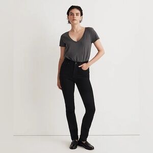 Madewell road-tripped jean in black 25